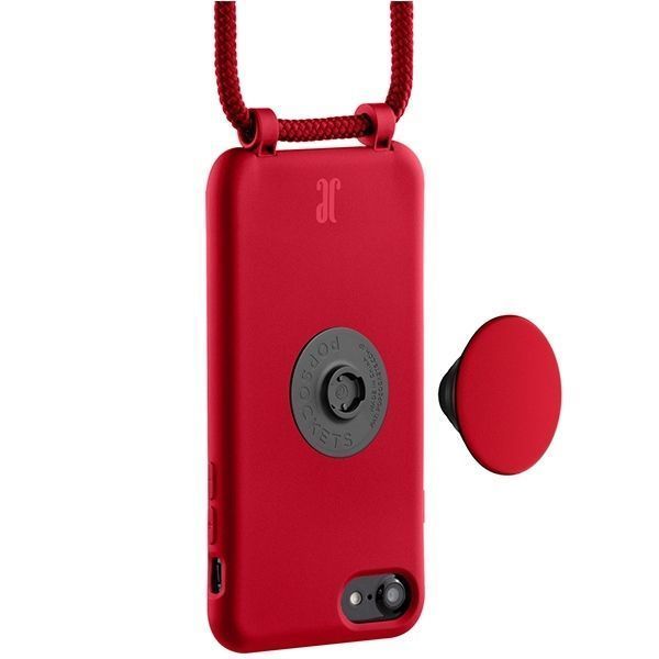 Etui Just Elegance PopGrip iPhone 7/8/SE 2020/2022 - Czerwony