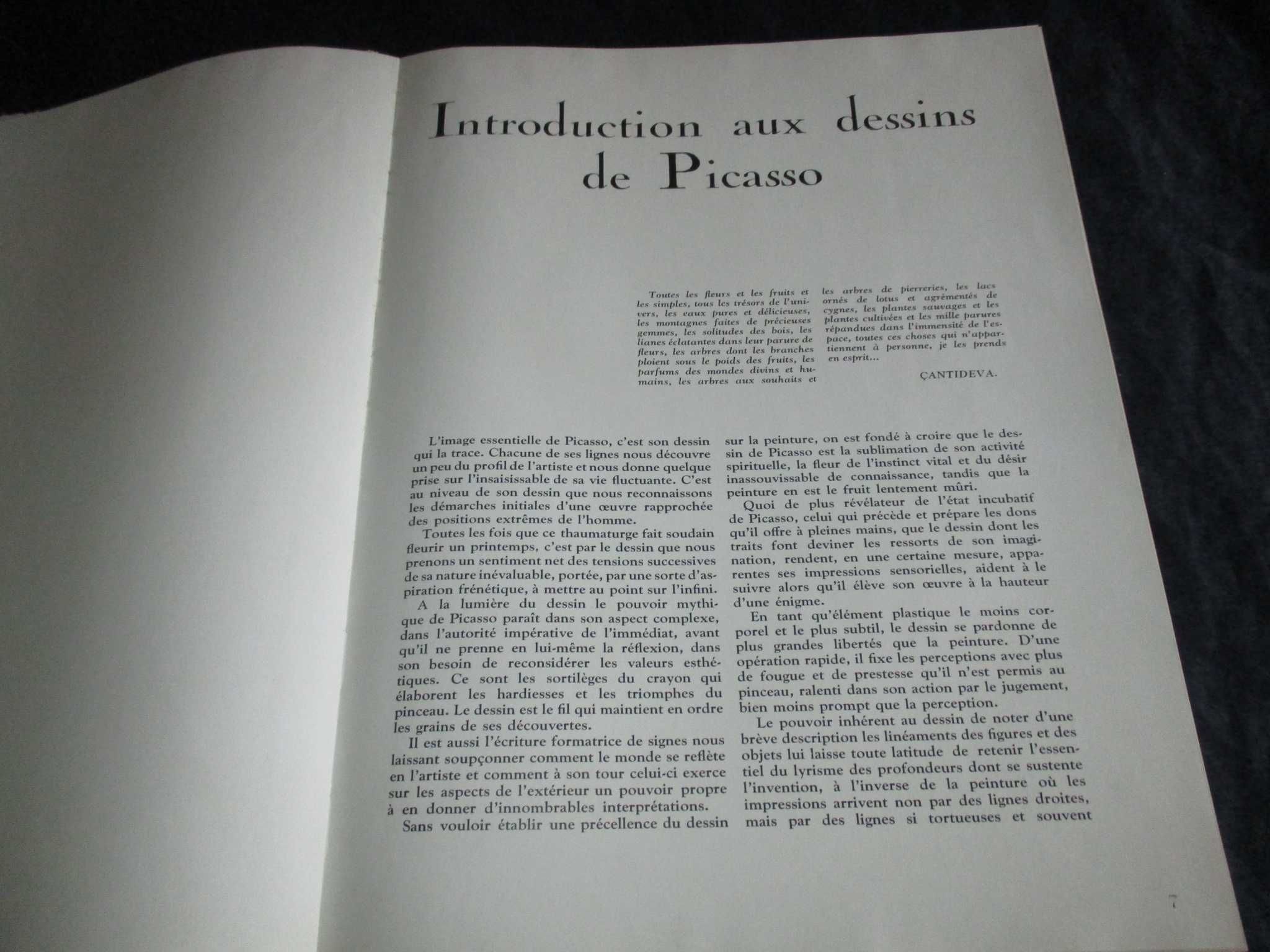 Livro Cahiers D'Art 23è année 1948 nº 1 Picasso