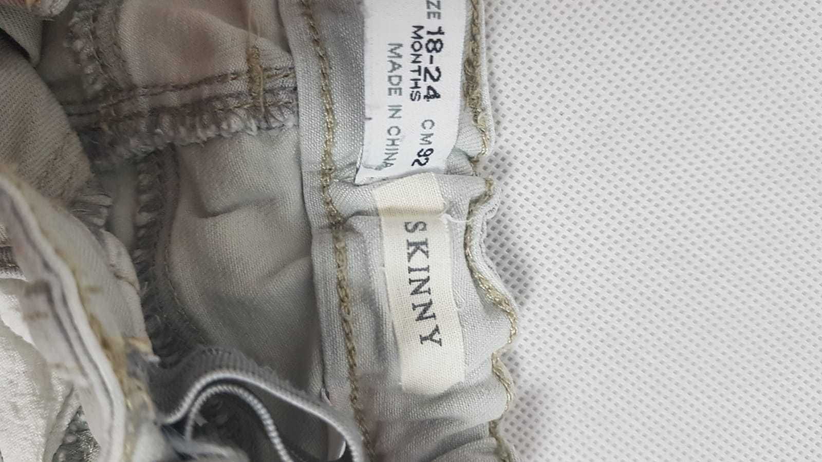 Spodnie Jeansy rurki Skinny Zara r.92