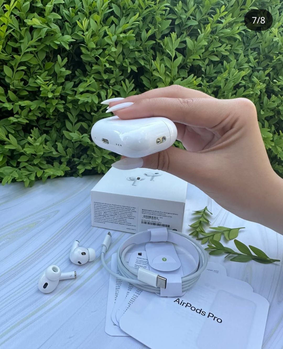 Стильні бездротові навушники airPods pro 2 + чохол в подарунок