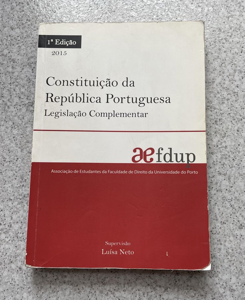 Livro: "Constituição da República Portuguesa"