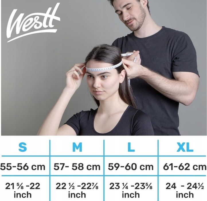 Kask motocyklowy Otwarty Retro Vintage L 56-60cm na skuter Westt mat