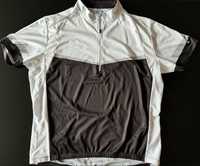 Koszula rowerowa B'Twin (Decathlon) 2 XL biało-czarna