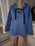 XL 42 Miss Classic niebieska czarna bluza z kapturem sportowa dresy