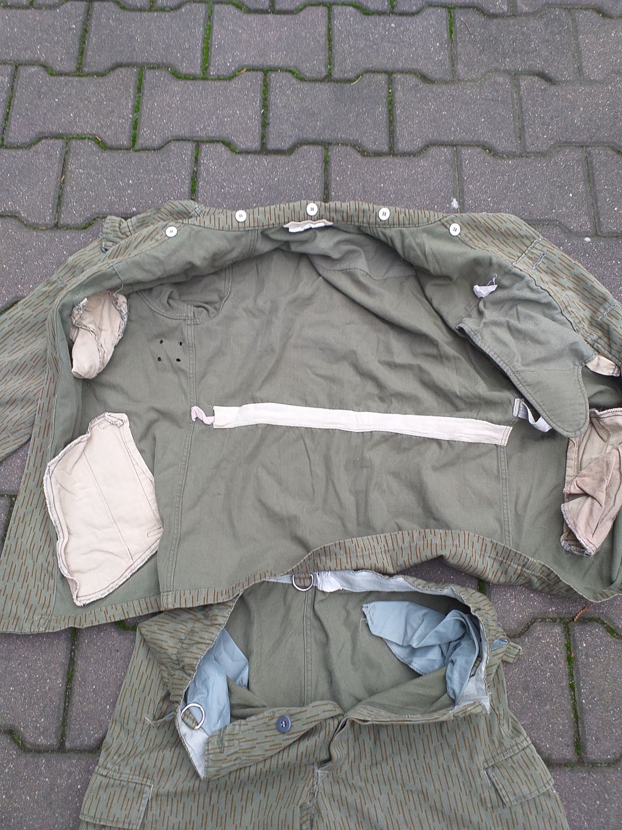 Mundur wojskowy polowy NVA,DDR,NRD,militaria,demobil,deszczyk,Wz.58