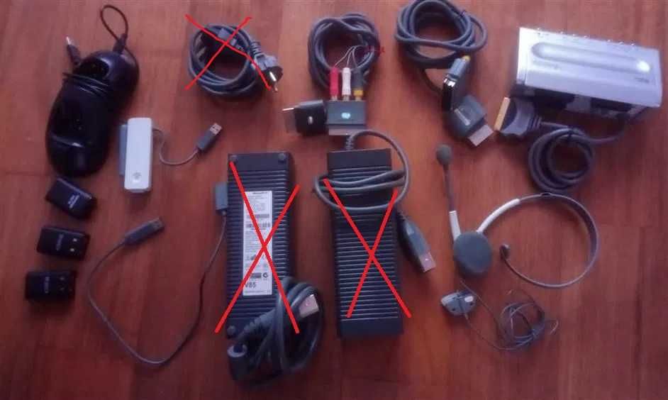 Xbox 360 - Placa Wireless + Phones + Scart + Orb + Adaptador Kinect