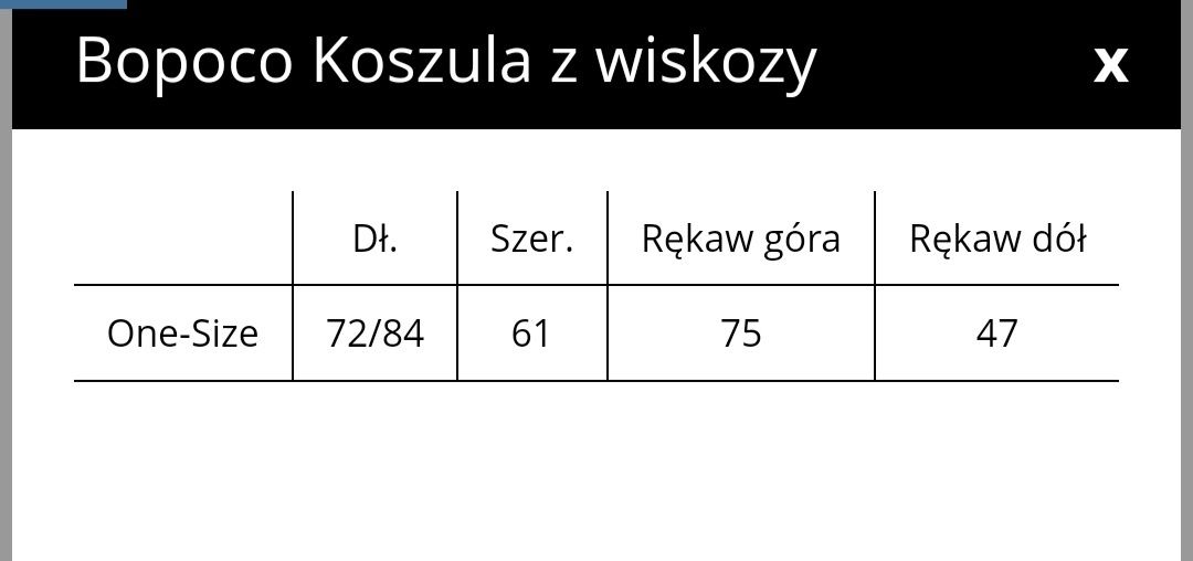 Koszula z wiskozy beżowo-biała Bopoco rozmiar uniwersalny