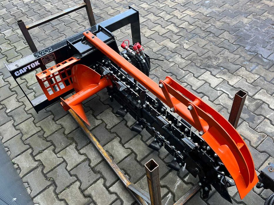 Piła trencher do drenażu do ładowarka burtowa skidsteer Captok CK-D39F