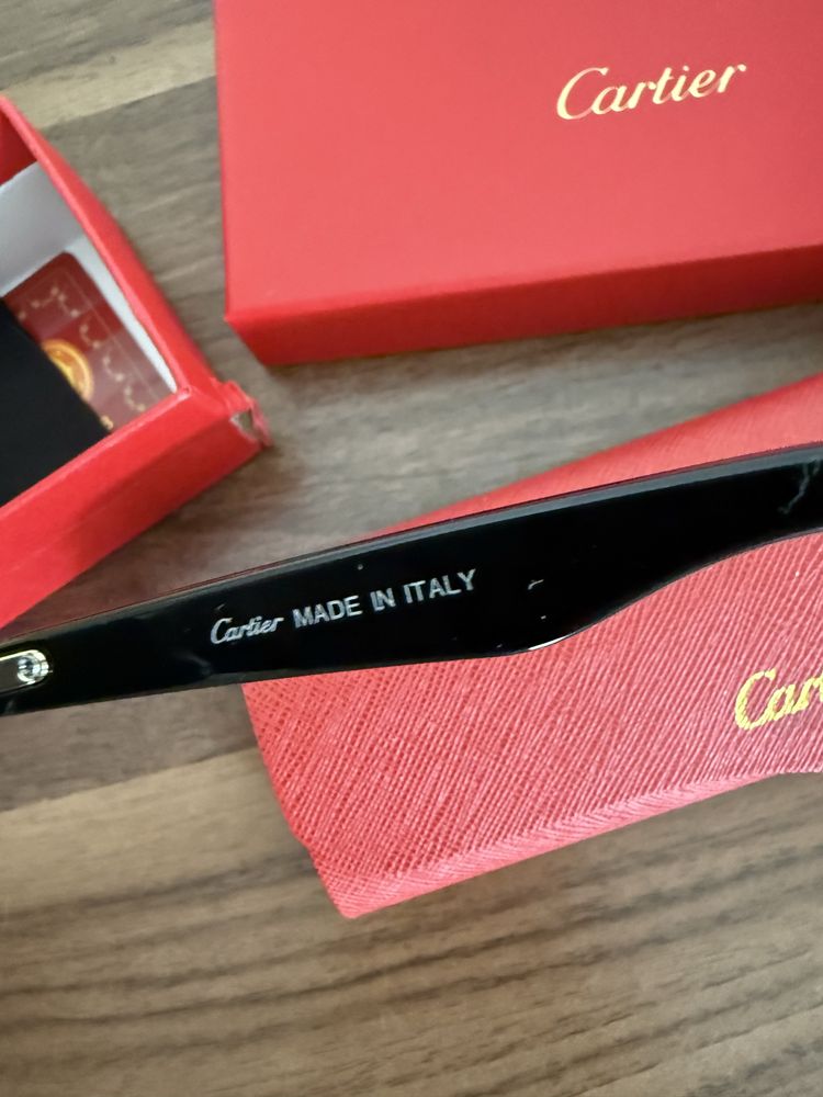Okulary pilotki cartier uniseks pudełko etui