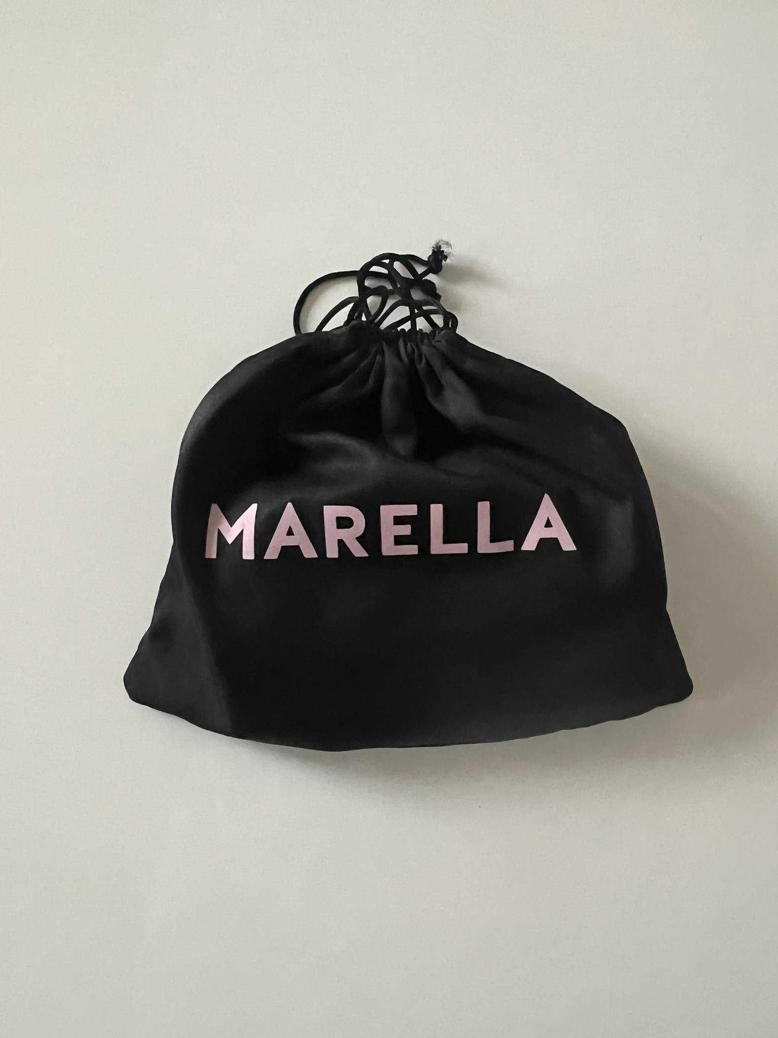 Skórzana torebka premium Marella butelkowa zieleń