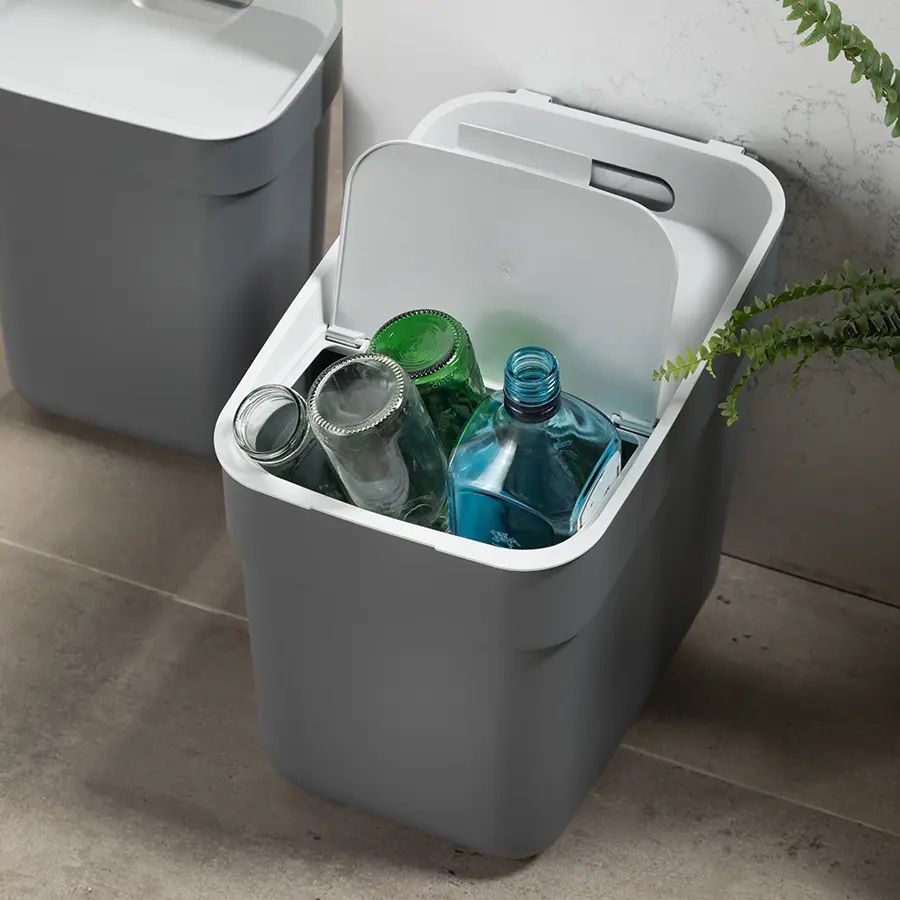 Kosz Na Śmieci Do Segregacji Śmieci Ready To Collect 10L Szary Curver