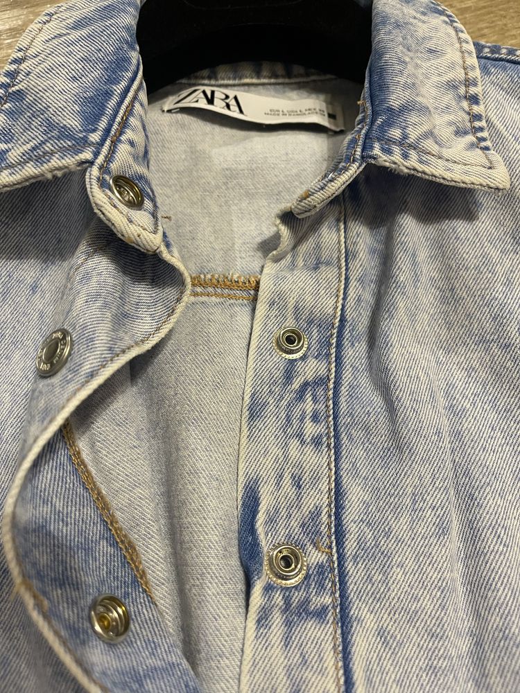 Zara джинсовый комбинезон