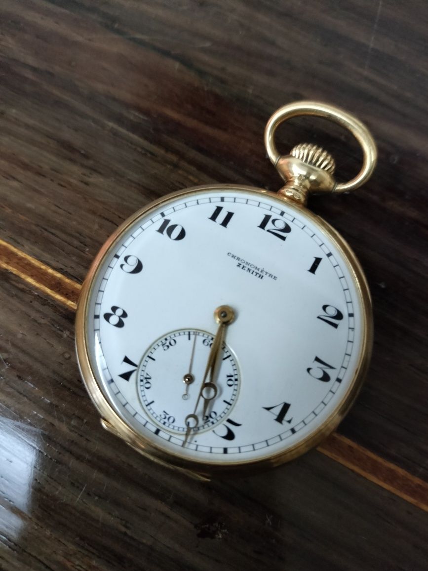 Relógio de Bolso em Ouro ZENITH GRAND PRIX PARIS 1900 - ANCRE 16 RUBIS