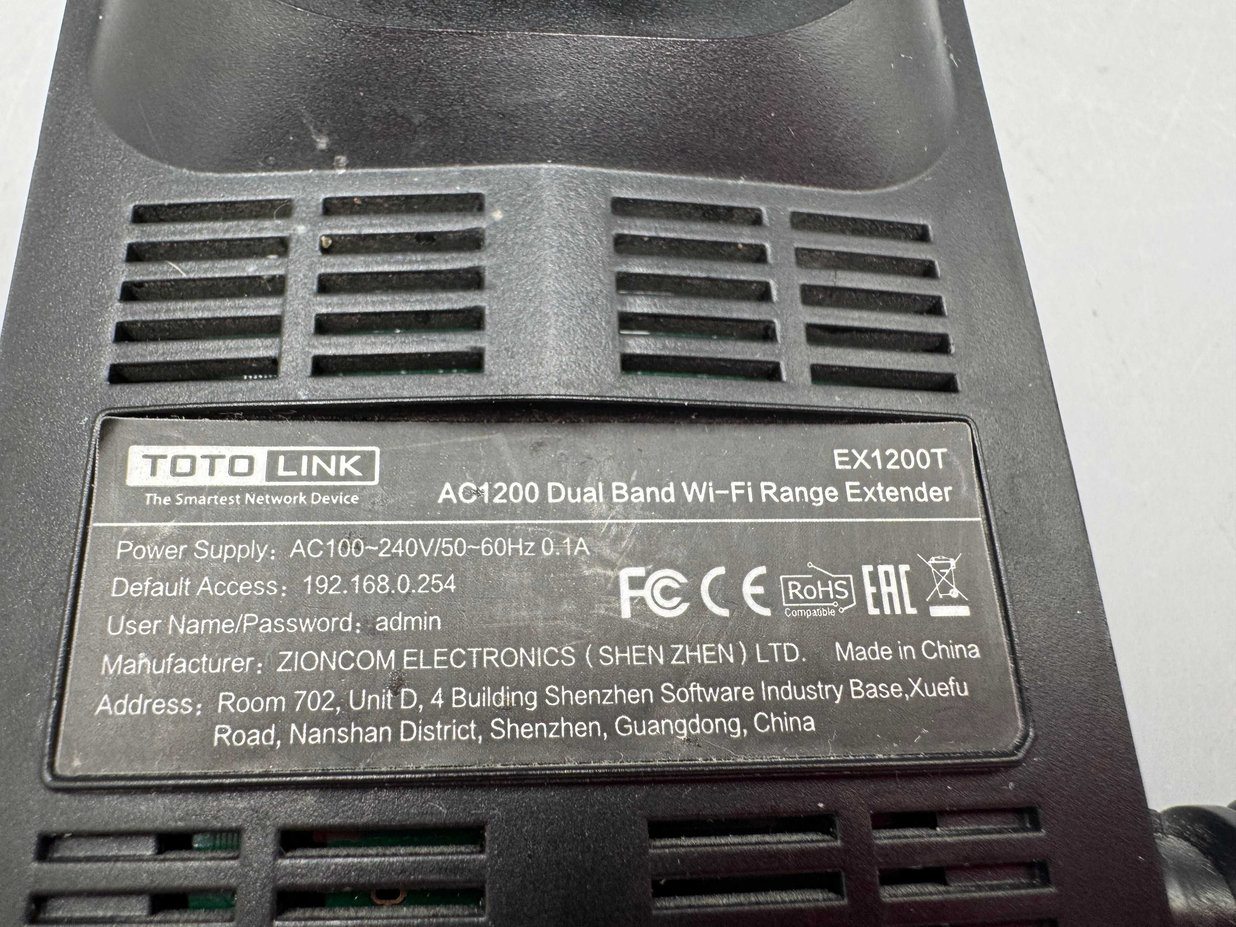 Wzmacniacz Sygnału Wifi Toto Link Ex1200T