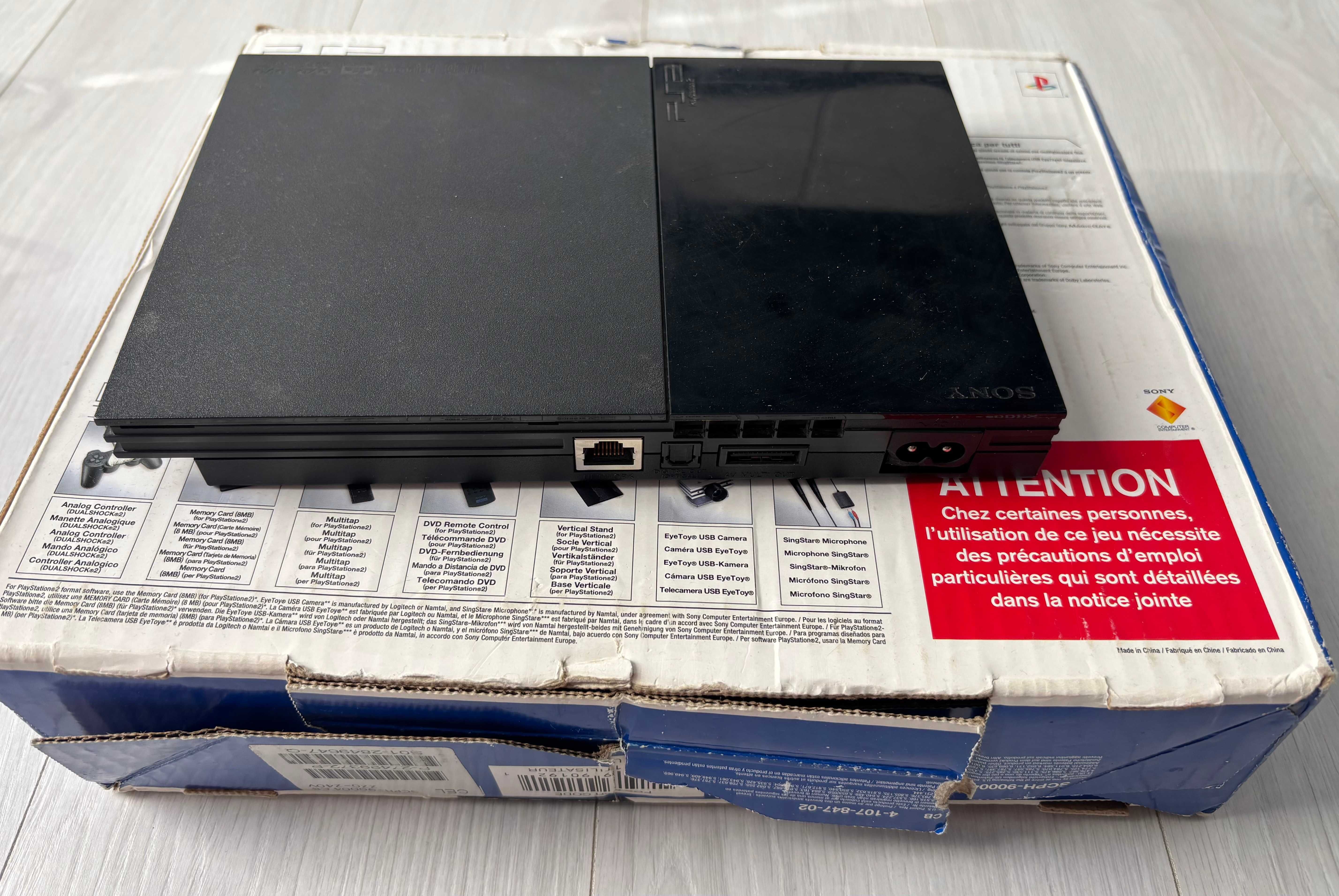 Konsola PlayStation 2 Slim, SCPH-90004, PAL, Modbo Chip
