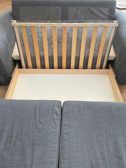 Sofa 2-osobowa EKTORP ciemnoszary rozkładana