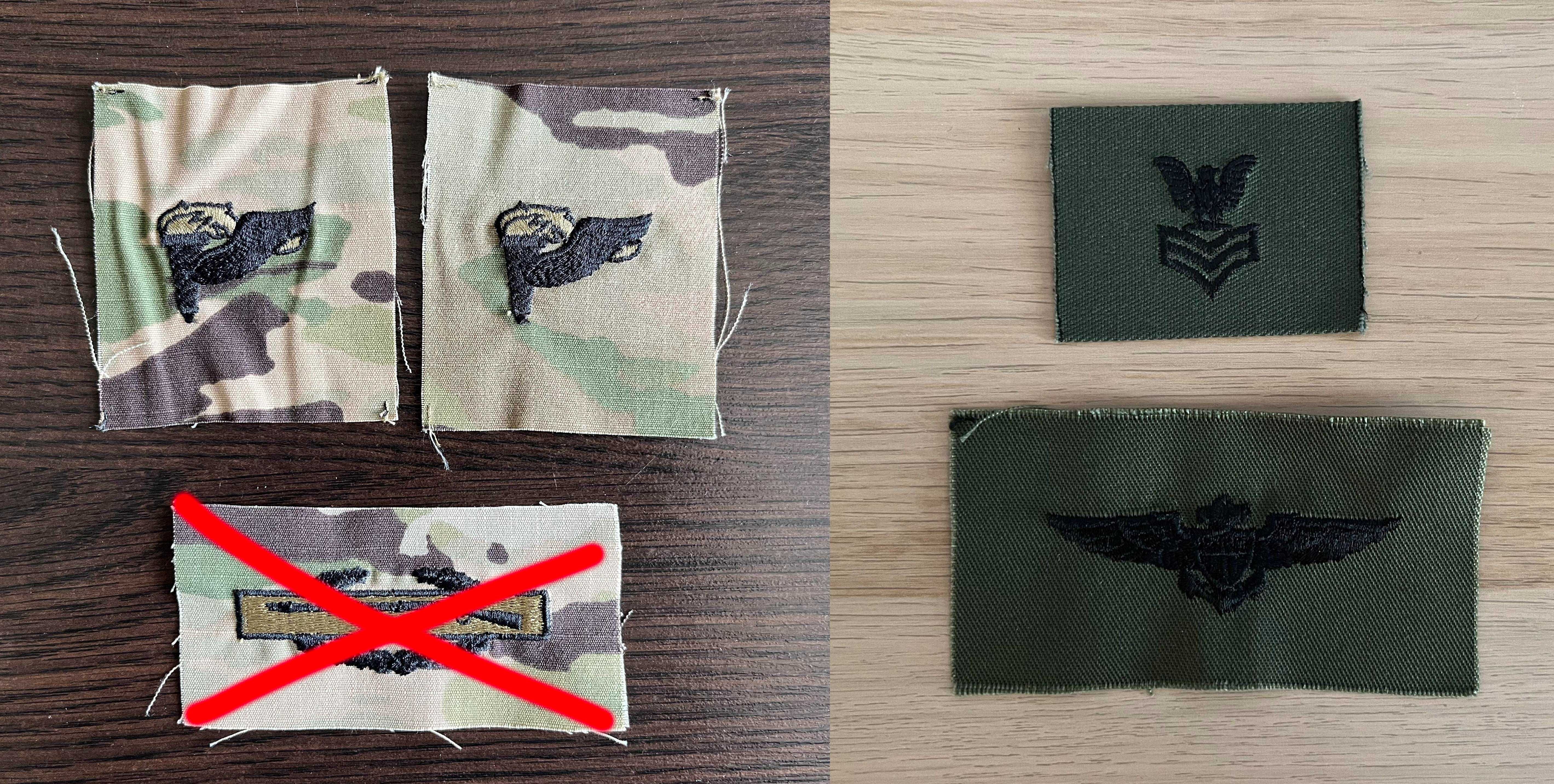 Naszywka USA - US Army, USN, USAF (military, patch) - Badges