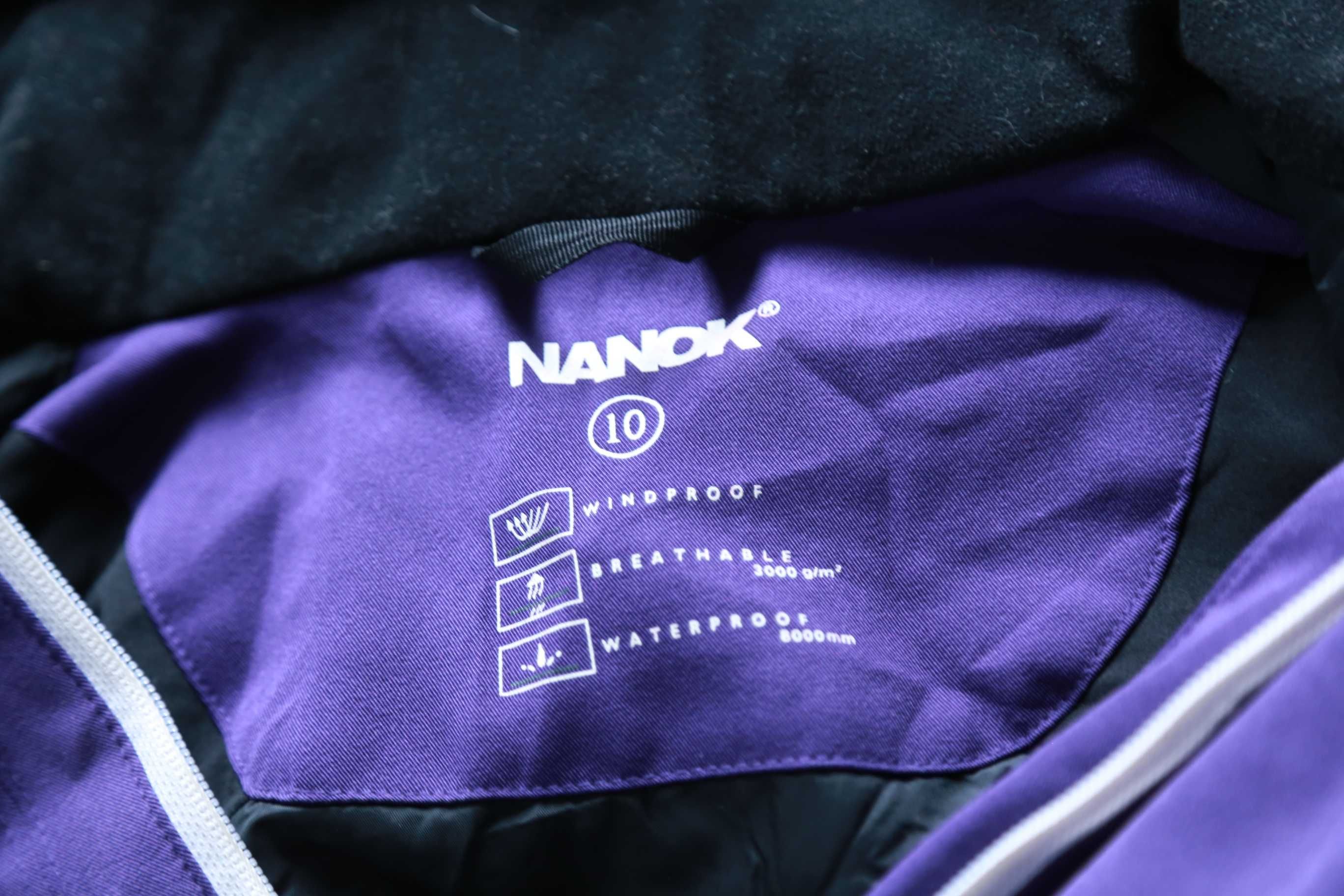 NANOK kurtka Softshell 140cm na 9/10 lat dziewczęca fiolet