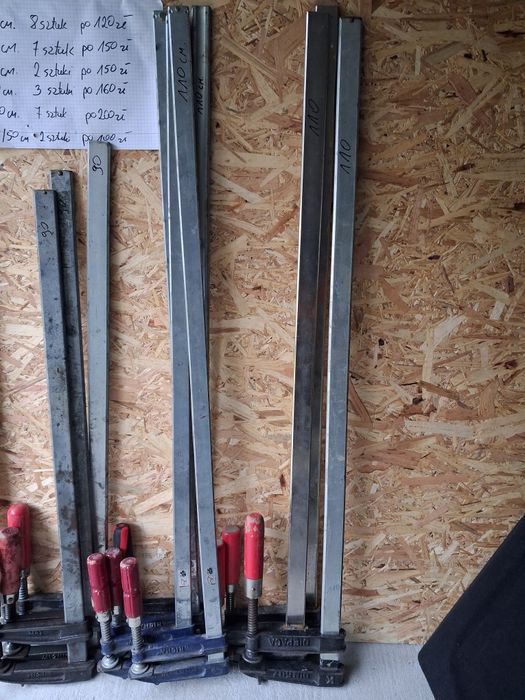 Ściski stolarskie długie od 60cm do 110cm  Niemieckie