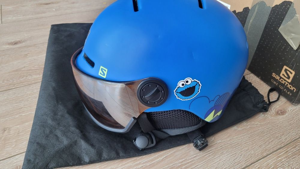 Kask narciarski dziecięcy junior Salomon Grom Visor z goglami 53-56cm