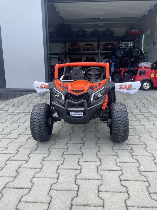 Auto na akumulator Quad Buggy UTV  4 x 200 W 24V Pomarańczowy