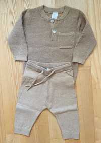 Komplet: Sweter i spodnie z dzianiny H&M - 68