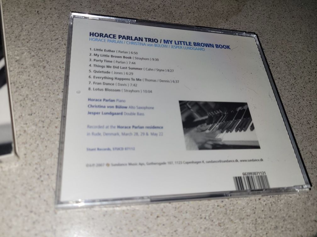 CD Horace Parlan Trio My Little Brown Book 2007 Sundance