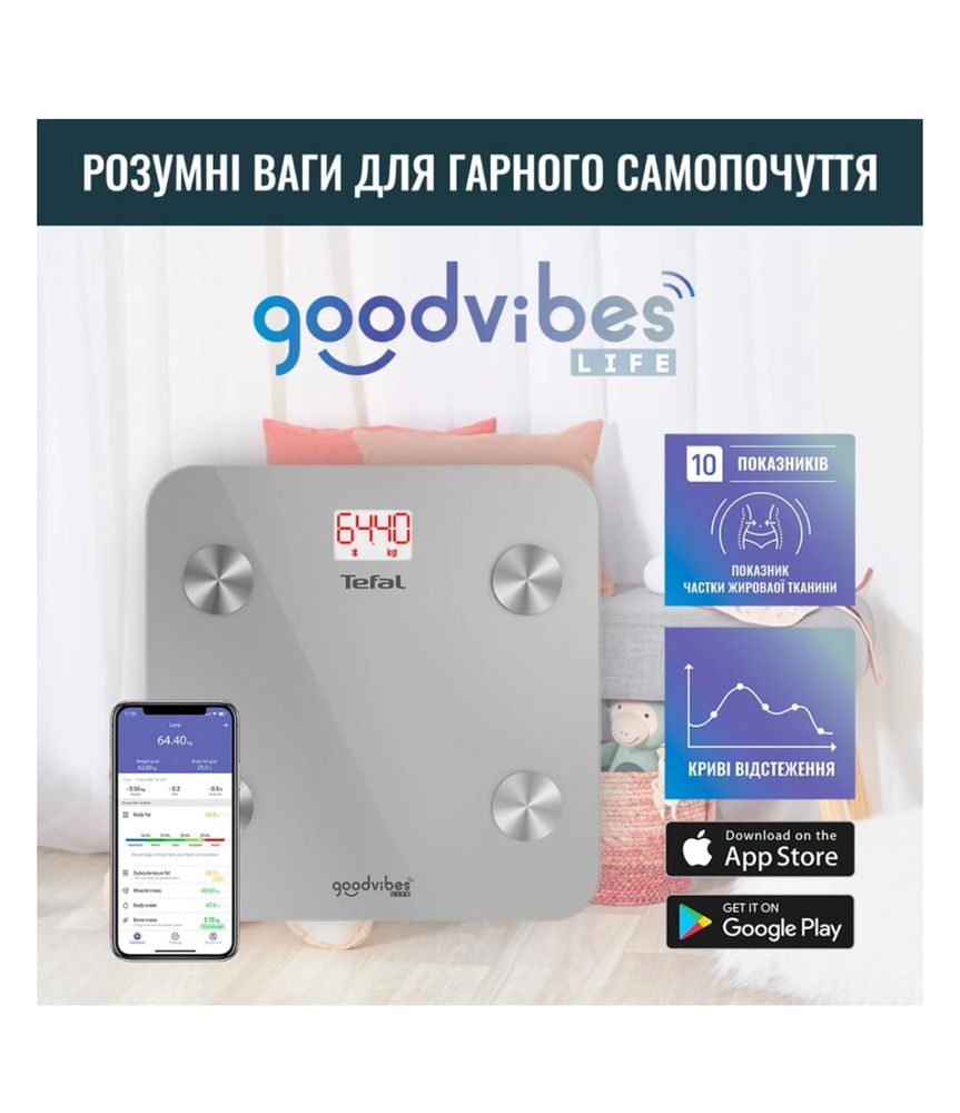 розумні ваги tefal