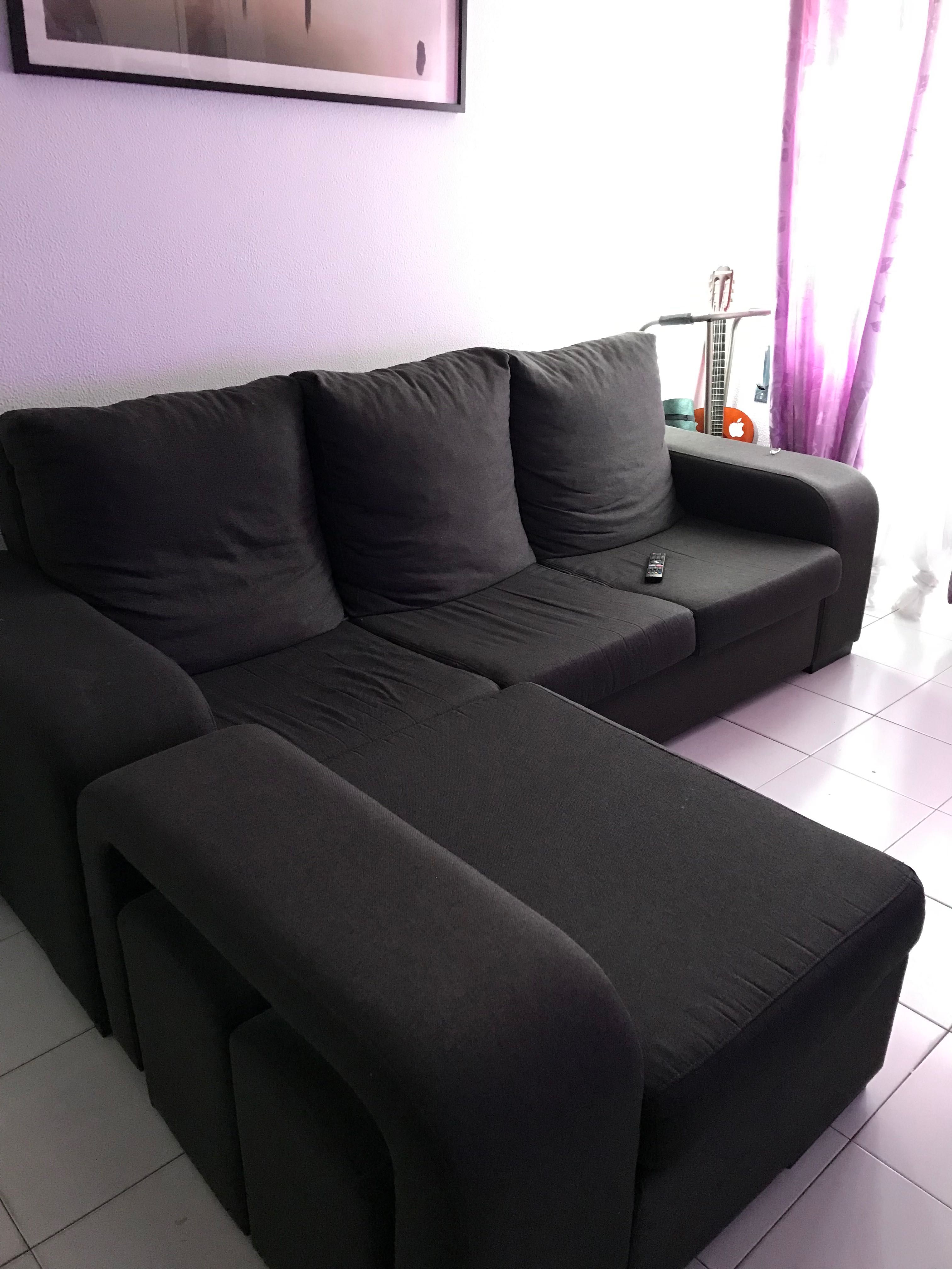 Sofá chaiselongue reversível