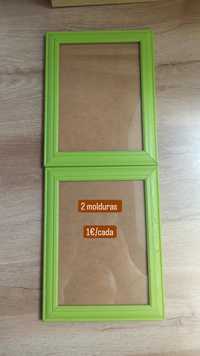 2 molduras verdes iKEA