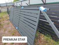 Brama przesuwna palisada 4mx1,42m PREMIUM STAR, ocynk+RAL, inne wymiar