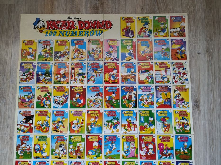 Plakat Kaczor Donald, Donald Duck, Disney, 100 numerów