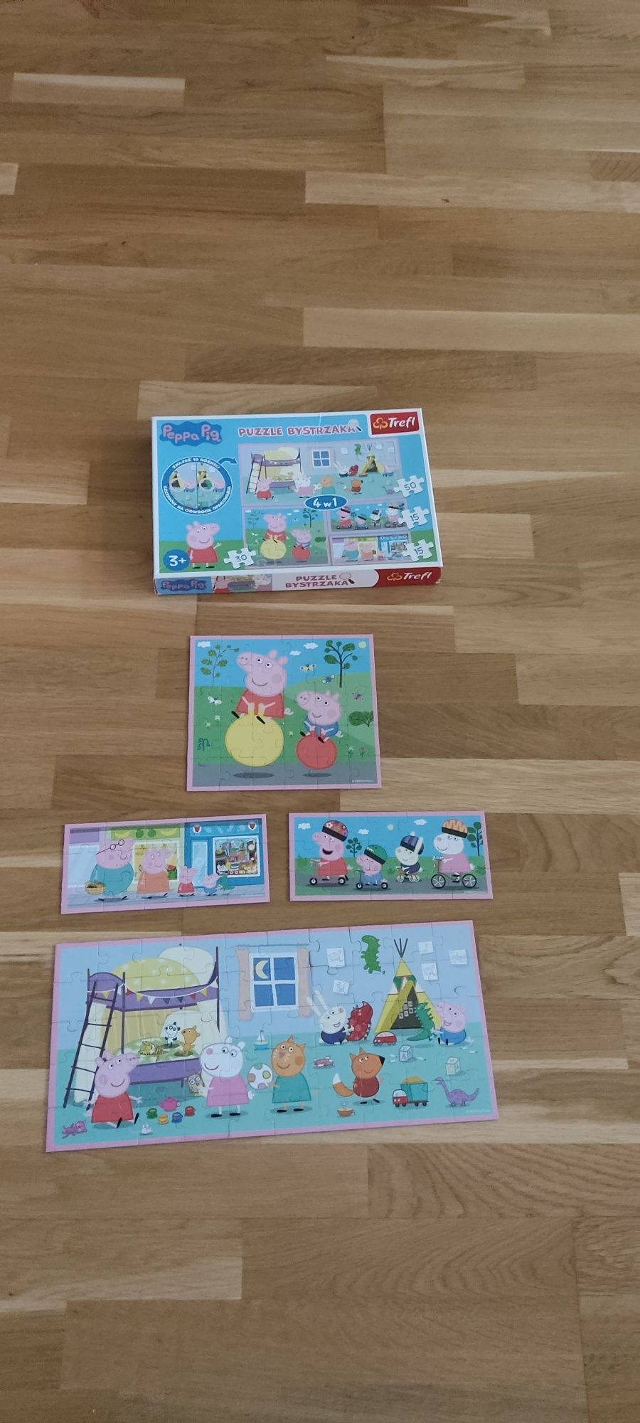 Puzzle Bystrzaka 4w1 Świnka Peppa 3+