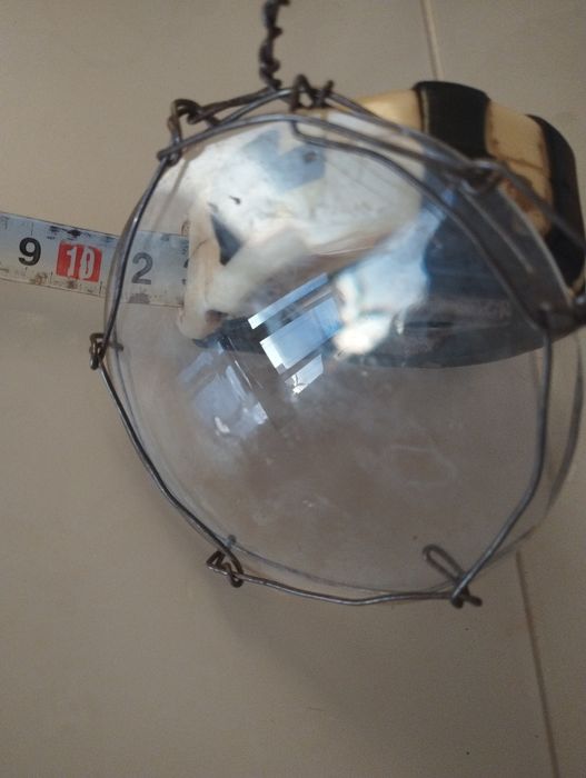 Советское увеличительное стекло, диаметр 9 см, с отверстиями