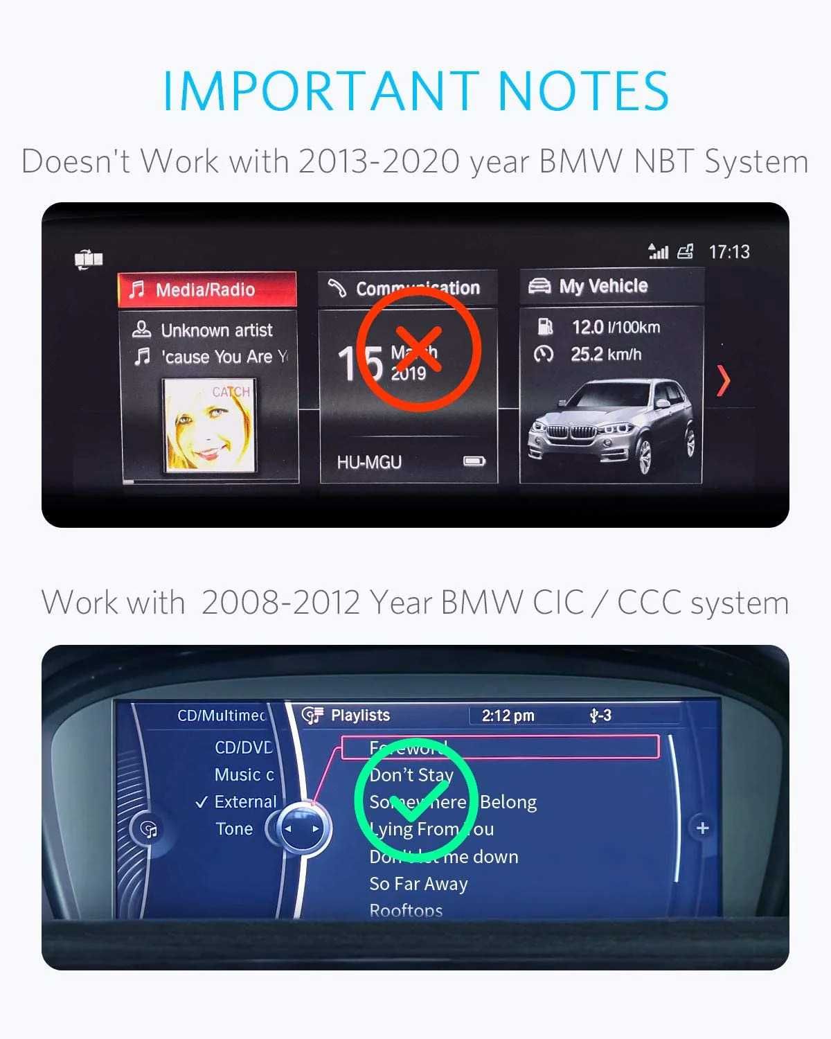 INVERY Airdual-300B Bluetooth  для 2012 и ранее BMW Mini Cooper