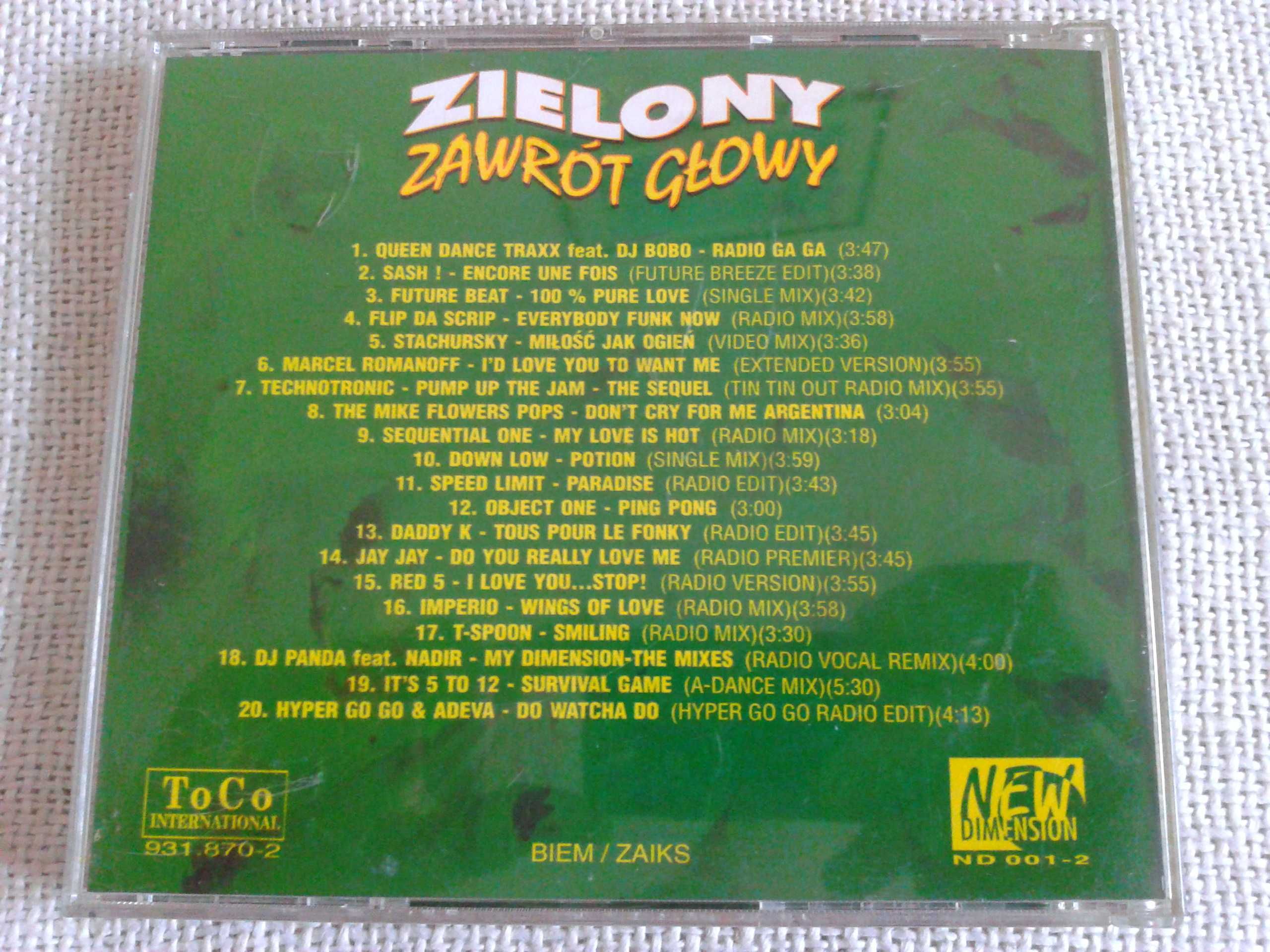 Zielony Zawrót Głowy   CD