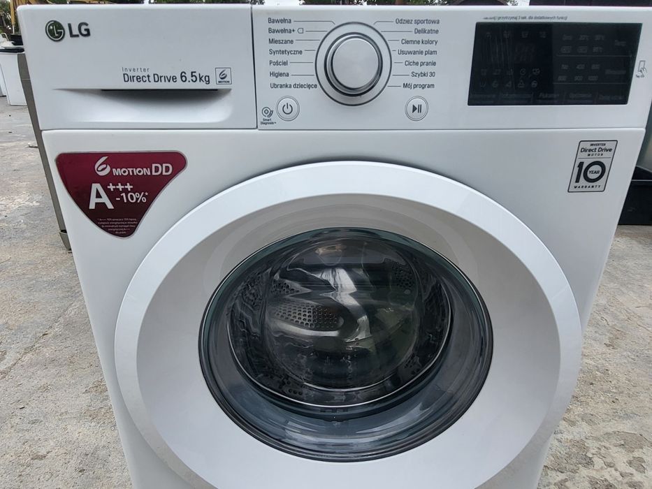 Lg 6,5 kg slim z parą invertorowy silnik  gwarancja dowóz gratis
