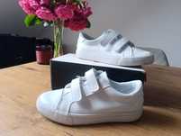 Trampki białe 35 buty skórzane unisex chłopięce