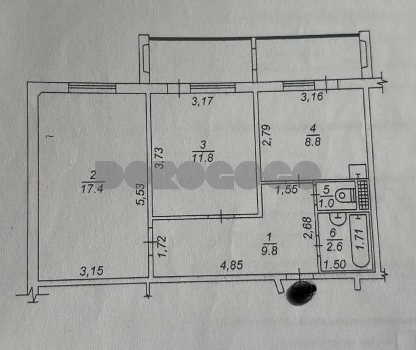 Продаж 2 кім.  кв-ри  60м2  у м.Вишневе  вул. Європейська 34 Б
