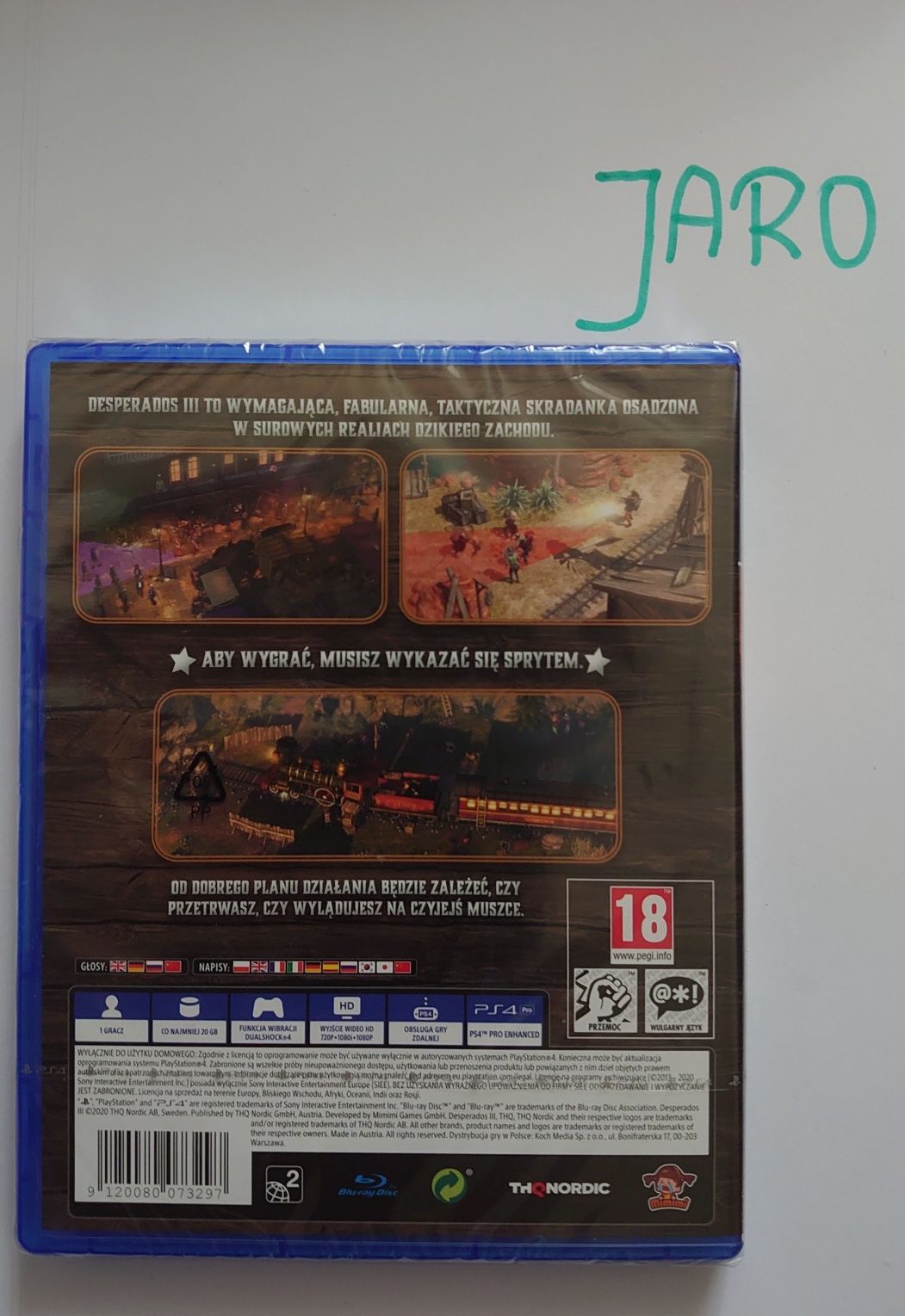 Gra Desperados 3 PS4 nowa w folii.