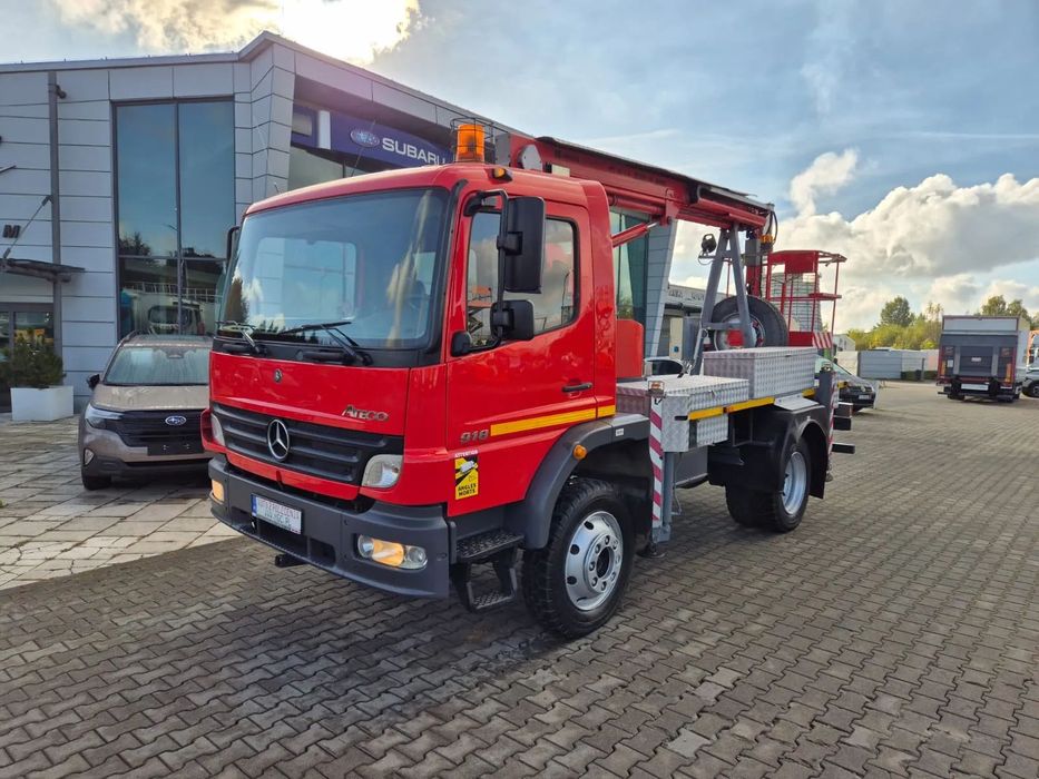 Mercedes-Benz Atego 918 / 4X4 / ZWYŻKA / MAX 18M / 200KG ŁADOWNOŚĆ / STAN BARDZO DOBRY / SERWISOWANY / BEZWYPADKOWY / NISKI PRZEBIEG!  Najtańsza w PL! 4X4, Opony AT, Zwyzka, Nie zawodna, Mozliwy UDT!