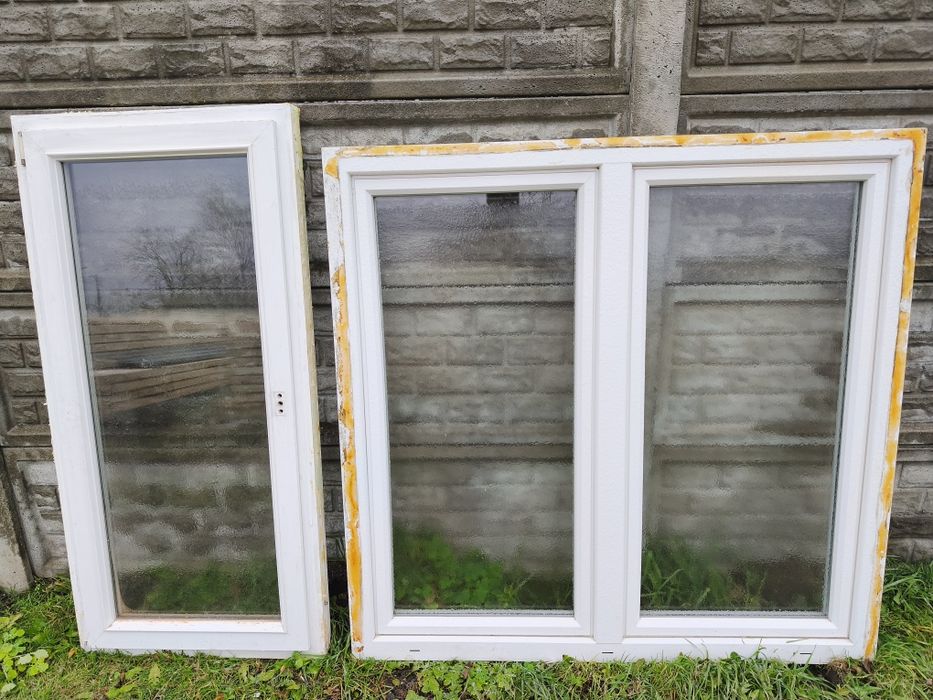 Okna używane z demontażu + drzwi tarasowe