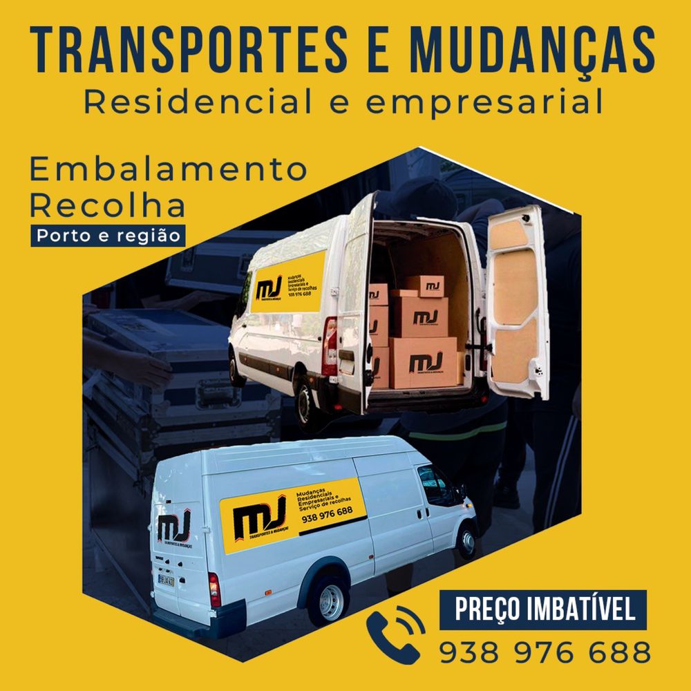 Mudanças & Transportes preço imbativel no porto!!!