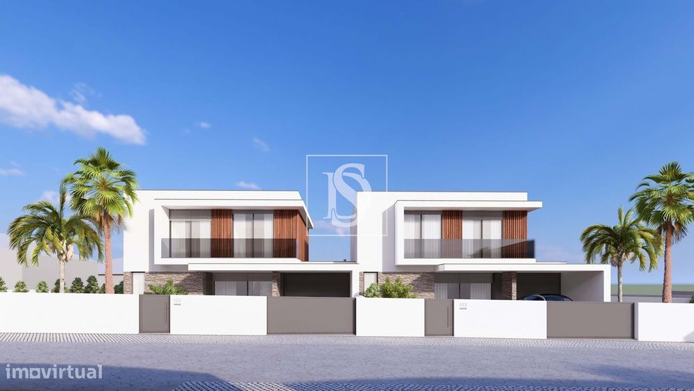 Moradia em construção com arquitetura moderna em Barcelos