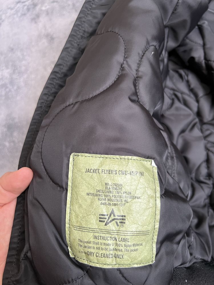 Куртка бомбер alpha industries cwu 45