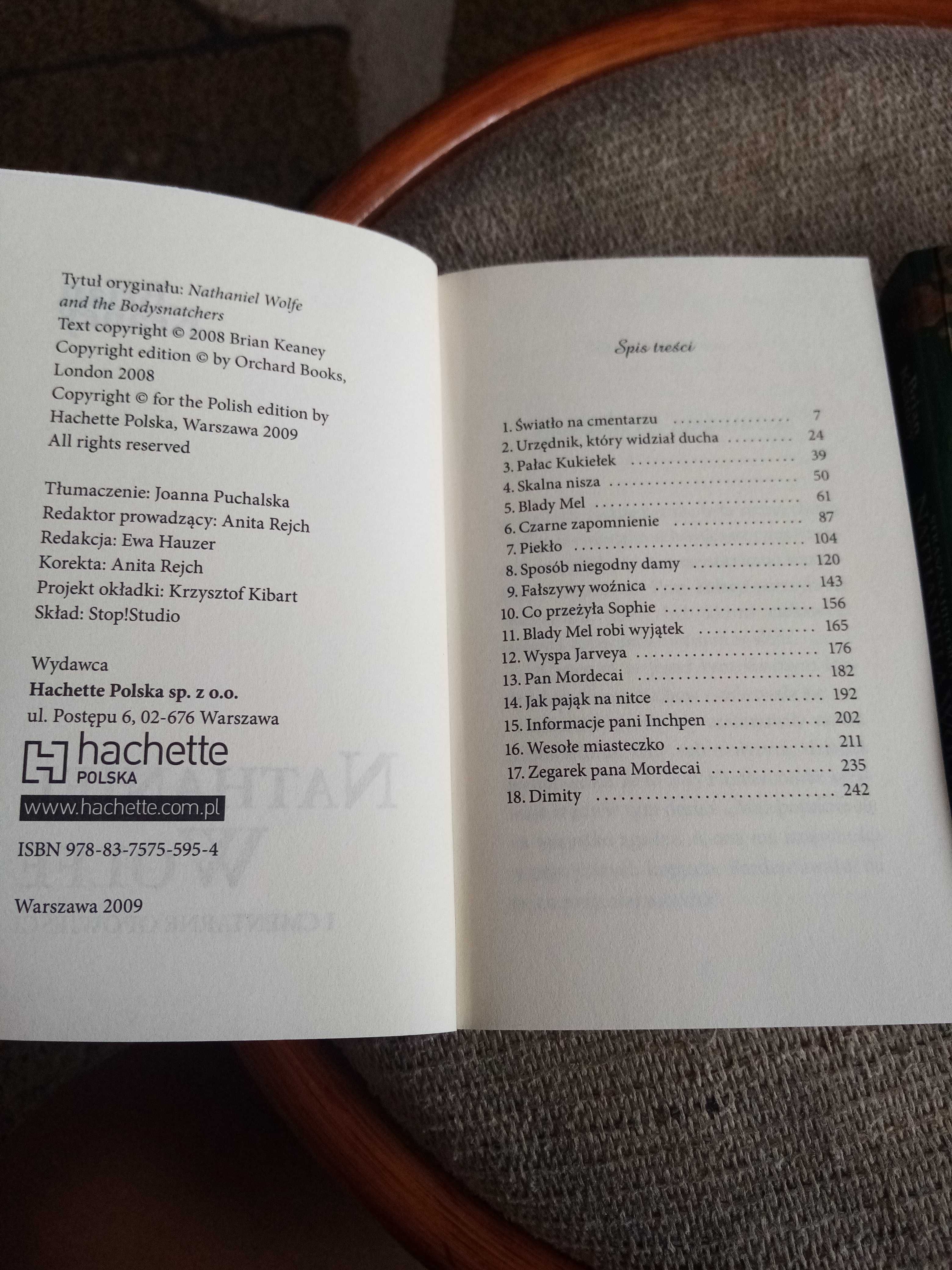 książki Wolfe Nathaniel I cmentarne opowieści  1 i 2 tom