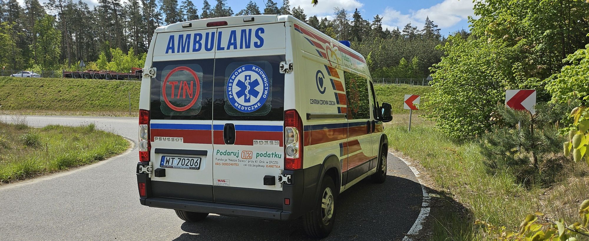 Ambulans  karetka  Peugeot Boxer 3.0 hdi salon P.L  W.A.S model 2012r