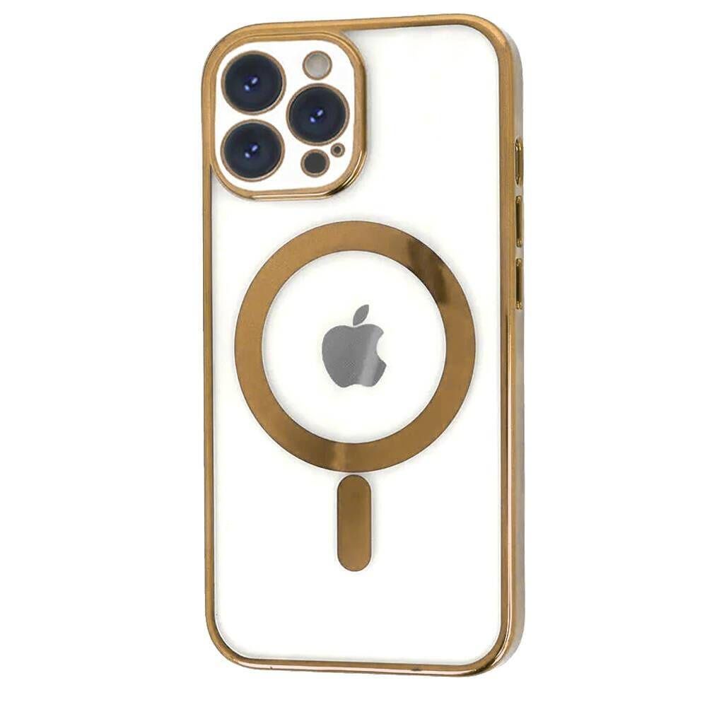 Etui do iPhone 12 MagSafe Case z osłoną aparatu złote