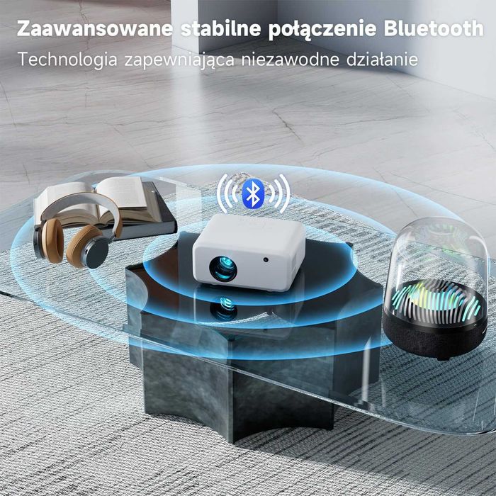 Mini Przenośny Projektor Visulapex V3 PRO Projektor WiFi BT +pilot