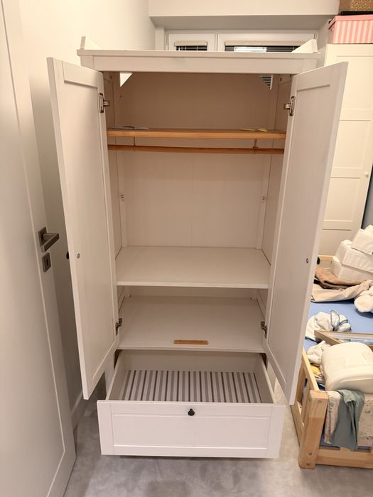 Sundvik meble szafa + przewijak białe drewniane IKEA, Warszawa